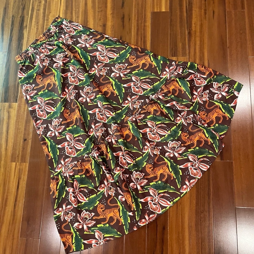 Scotch Soda Maxi Skirt Tiger Aloha Hula‎ Maison Scotch Floral Resort Tropical XS - Picture 5 of 9